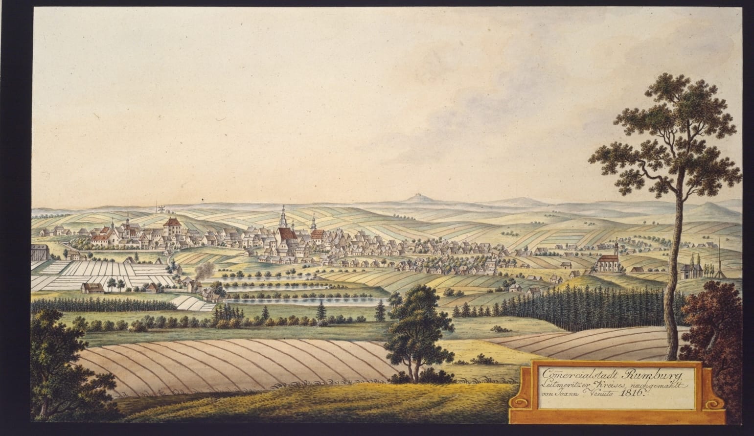 Comercialstadt Rumburg, Leitmeritzer Kreises, nachgemahlt von Joann Venuto 1816